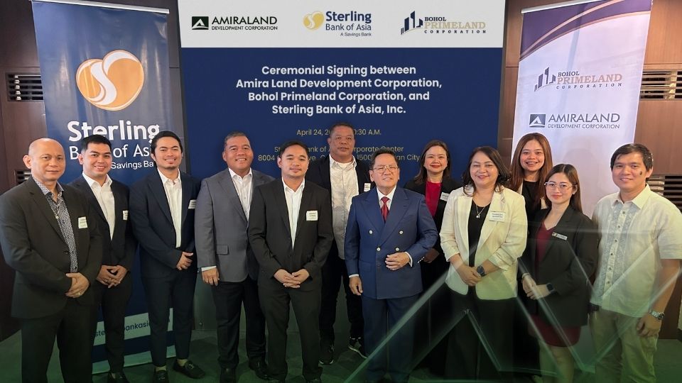 Amira Land and Bohol Primeland Deepen Strategic Partnership with Sterling Bank of Asia to Scale Bohol Real Estate Development